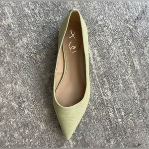 New Sam Edelman Pistachio Pointed Toe Flat